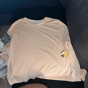 Luster Pink Cozy fleece sweater